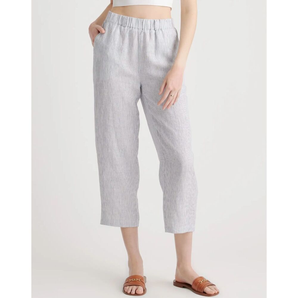 Quince Soft Gray Ankle Pants